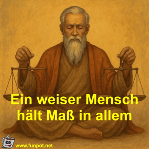 Ein-weiser-Mensch-h�lt-Ma�-in-allem.png von Fossy