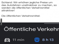 �ffentlicher Nahverkehr: Bitte Geduld haben!