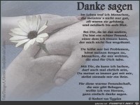 danke sagen 