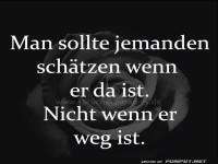 man sollte jemanden