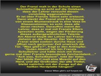 Der Franzi malt in der Schule einen Schmetterling so echt...