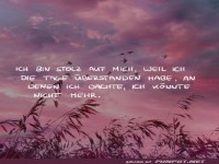 Ich bin stolz auf mich