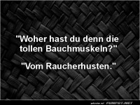 Lustiger Spruch über Bauchmuskeln
