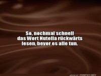 Witziges Nutella-R�tsel f�r R�ckw�rtsleser