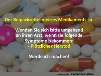 Witziger Kommentar �ber Nebenwirkungen