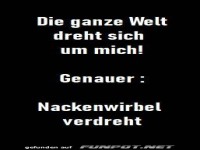 die ganze welt dreht sich um mich