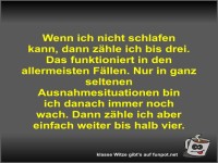 Wenn ich nicht schlafen kann