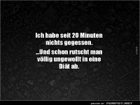 Unfreiwilliger Di�t-Start