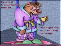 Erst mal lecker Kaffee trinken...