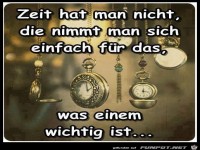 Zeit hat man nicht