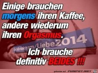 Kaffee oder Orgasmus