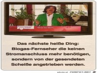 Biogas-Fernseher