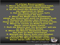 10 witzige Bauernregeln