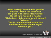Hilde beklagt sich in der großen Pause