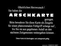 Arschkarte