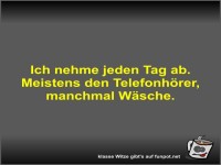 Ich nehme jeden Tag ab