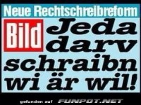 Satire zur neuen Rechtschreibreform