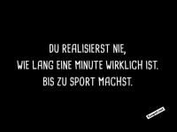 Eine Minute beim Sport: gef�hlte Ewigkeit