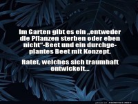 Gartenbeet mit �berraschungen