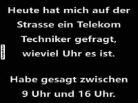 Zeitangabe  la Telekom