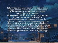 Ein warmes Wort zur kalten Nacht