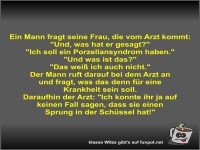 Ein Mann fragt seine Frau