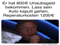 Urlaubsgeld und Autopannen-G�tter