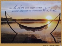 Das Leben leicht tragen und tief geniessen