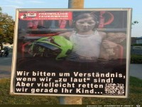 Wir bitten um Verstaendnis