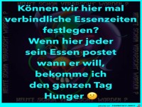 Verbindliche Essenszeiten