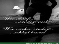 Wer schl�ft s�ndigt nicht