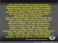 Ein steinalter Mann hat gerade eine bildhübsche und junge...