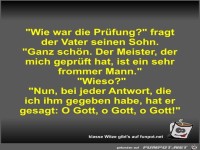 Wie war die Pr�fung?