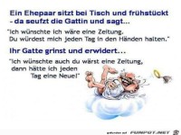 Gespr�ch zwischen einem Ehepaar