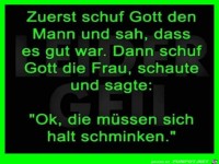 Gott schuf zuerst