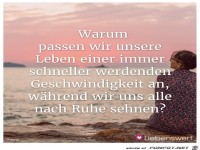 warum passen wir unsere Leben