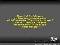 Eigentlich bin ich ganz schlank