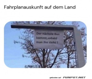 fun-Bild: Fahrplanauskunft auf dem Land