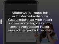 Wenn das Geburtsjahr endlos weit weg ist