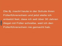 F�llerf�hrerschein: Schreiben unter Lizenz