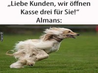 Schnell zur Kasse 3!