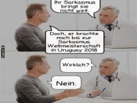 Meister des Sarkasmus beim Arzt