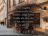 Wissen oder nicht wissen, das ist die Frage!