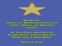 weit du, dass zur weihnachtszeit