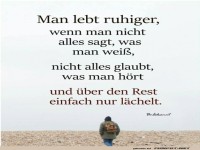 man lebt ruhiger
