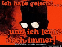 Ich habe gelernt