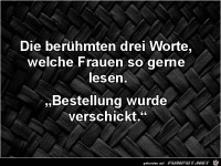 Die besten 3 Worte