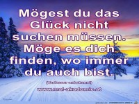 Moegest du das Glueck nicht suchen