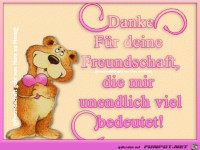 Danke fuer deine Freundschaft