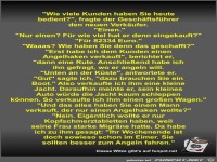 Wie viele Kunden haben Sie heute bedient?